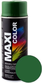 Аерозольна фарба Maxi Color Універсальна листяно-зелена RAL 6002 глянсова 400 мл