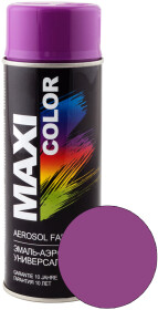 Аэрозольная краска Maxi Color Универсальная сигнальный фиолетовый RAL 4008 глянцевая 400 мл