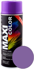 Аэрозольная краска Maxi Color Универсальная сине-сиреневый RAL 4005 глянцевая 400 мл