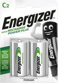 Акумуляторна батарейка Energizer Recharge Accu R14RCH2500PP 2500 mAh 2 шт