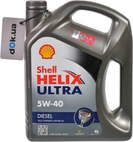 Моторное масло Shell Helix Ultra Diesel 5W-40 синтетическое