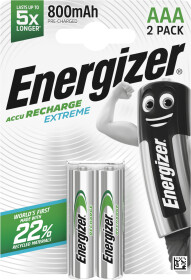 Аккумуляторная батарейка Energizer Recharge Accu R03RCH800E-2B 800 mAh 2 шт