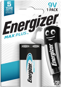 Батарейка Energizer Max Plus 6LR61MP-1B PP3 (Krona) 9 V 1 шт