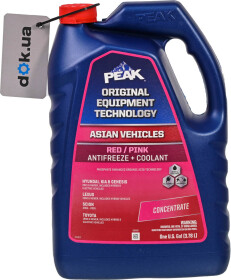 Концентрат антифриза PEAK Asian Red/Pink EXP FS красный