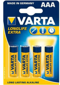 Батарейка Varta Long Life Extra 4103101414 AAA (мизинчиковая) 1,5 V 4 шт