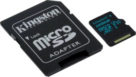 Карта памяти Kingston Canvas Go! microSDXC 128 ГБ с SD-адаптером