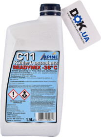 Готовый антифриз Alpine Ready Mix G11 синий -36 °C
