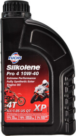 Моторное масло 4T Fuchs Silkolene Pro 4 XP 10W-40 синтетическое