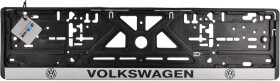 Рамка номерного знака Vitol 18353 цвет черный на Volkswagen