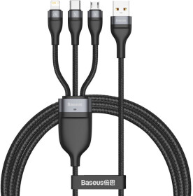 Кабель 3 в 1 Baseus USB - Apple Lightning - type-C - Micro USB Flash Series CA1T3-G1 1,2 м