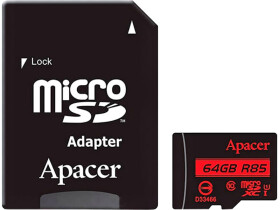 Карта памяти Apacer R85 microSDXC 64 ГБ с SD-адаптером