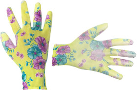 Рукавички робочі Intertool трикотажні з поліуретановим покриттям зелені