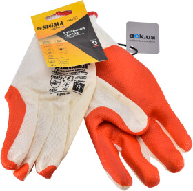 Перчатки рабочие Sigma трикотажные белые