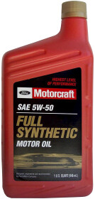 Моторное масло Ford Motorcraft Full Synthetic 5W-50 синтетическое