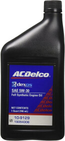 Моторное масло ACDelco Full Synthetic 5W-30 синтетическое