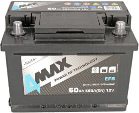 Аккумулятор 4Max 6 CT-60-R EFB BAT60560REFB4MAX