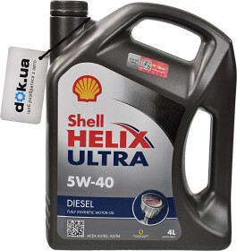 Моторна олива Shell Helix Diesel Ultra 5W-40 синтетична