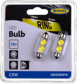 Автолампа Ring C5W W2,1x9,5d 1 W белая led239hpw