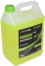 Готовый антифриз PARTMANN SI-OAT G11 зеленый -40 °C