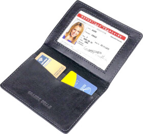 Обкладинка для прав і техпаспорта Grande Pelle 16777 колір чорний