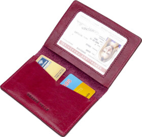 Обкладинка для прав і техпаспорта Grande Pelle 16779 колір бордовий