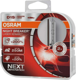 Автолампа Osram Xenarc Night Breaker Laser D1S PK32d-2 35 W прозрачная 66140XNNHCB