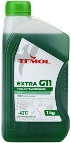 Готовий антифриз TEMOL Extra G11 зелений -42 °C