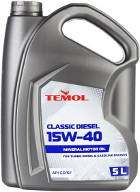 Моторное масло TEMOL Classic Diesel 15W-40 минеральное