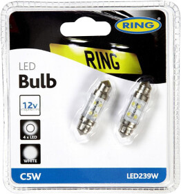 Автолампа Ring C5W B8,5d 0,5 W прозрачная led239w