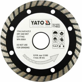 Круг відрізний Yato Turbo YT-6022 115 мм