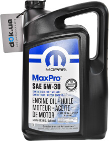 Моторное масло Mopar Parts MaxPro GF-6A 5W-30 синтетическое