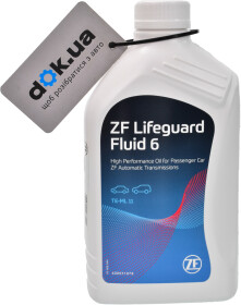 Трансмісійна олива ZF Parts Lifeguardfluid 6 синтетична