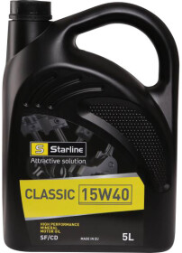 Моторное масло Starline Classic 15W-40 минеральное