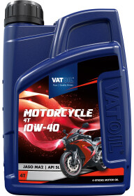 Моторное масло 4T VatOil Motorcycle 10W-40 полусинтетическое