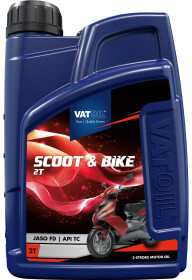 Моторное масло 2T VatOil Scoot &amp; Bike полусинтетическое
