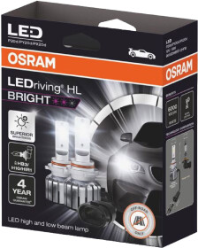 Автолампа Osram LEDriving HL Bright HB3/H10/HIR1 P20d/PX20d/PY20d 19 W 9005DWBRT-2HFB