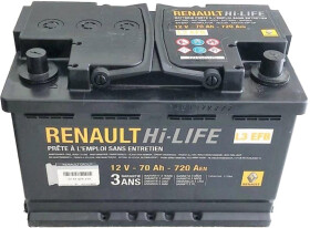 Аккумулятор Renault / Dacia 6 CT-70-R Hi-Life 7711575175