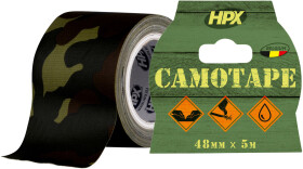 Армований скотч HPX Camo Tape CA5005 на тканевой основе 48 мм Х 5 м