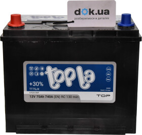 Акумулятор Topla 6 CT-75-L Top JIS 118975