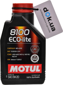 Моторна олива Motul 8100 Eco-Lite 0W-20 синтетична