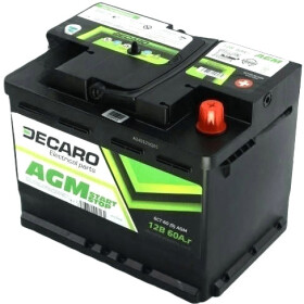 Аккумулятор DECARO 6 CT-60-R AGM Start Stop 6600AGM