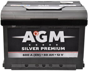 Аккумулятор AGM 6 CT-60-L Silver Premium AKBLU1052