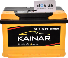 Аккумулятор Kainar 6 CT-75-R Standart+ 0752610120