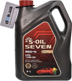 Моторное масло S-Oil Seven Red #9 LPG 10W-30 синтетическое