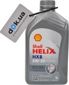 Моторное масло Shell Helix HX8 ECT 5W-30 синтетическое