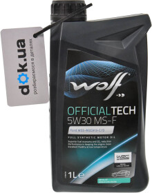 Моторна олива Wolf Officialtech MS-F 5W-30 синтетична