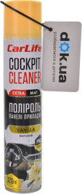 Поліроль для салону Carlife Cockpit Cleaner Extra Mat ваніль 320 мл