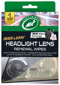Серветки Turtle Wax Headlight Lens Renewal 54750 з нетканого матеріалу 2 шт