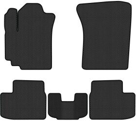Комплект килимків EVAtech SZ1859C5RBB чорний без логотипа