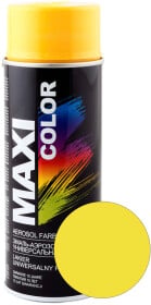Аэрозольная краска Maxi Color цинково-желтая RAL 1018 термостойкая 400 мл